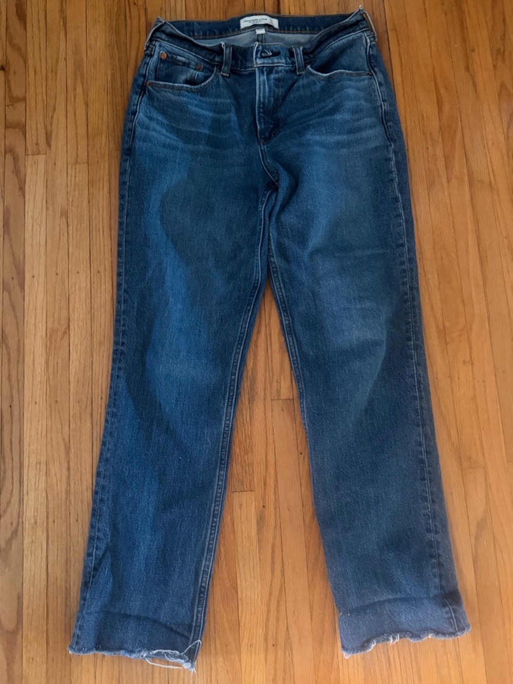 Women’s Abercrombie 90’s straight mid jeans curve love